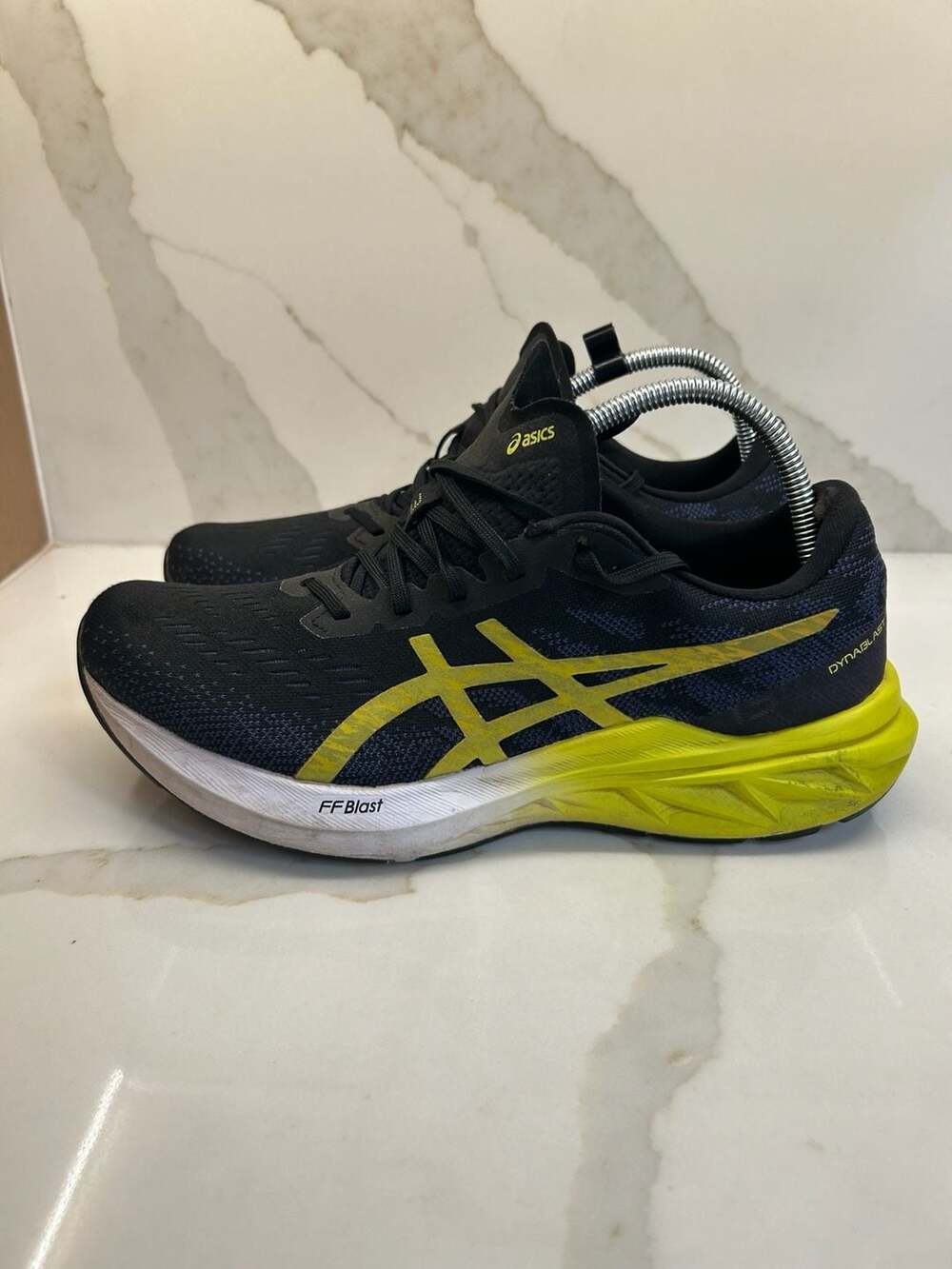 ASICS Dynablast 3 Black Lime Zest Running Shoes (Size: 10)